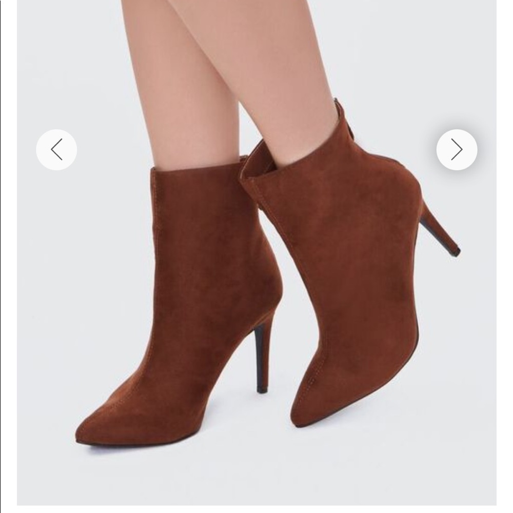 Forever 21 Faux Suede Stiletto Boots
